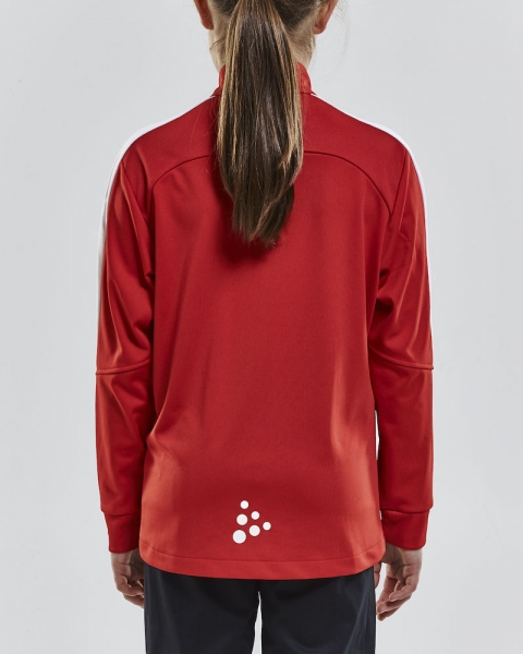 Kinder Trainingsjacke Craft Progress Jacket - Rot/Weiß