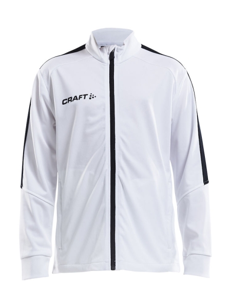 Kinder Trainingsjacke Craft Progress Jacket - Weiß/Schwarz