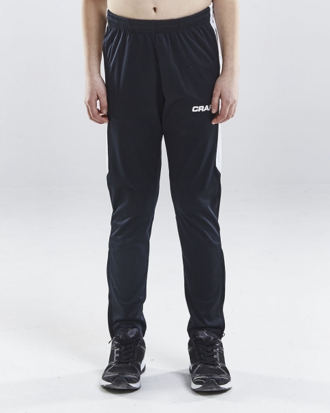 Kinder Trainingshose Craft Progress Pant - Schwarz/Weiß