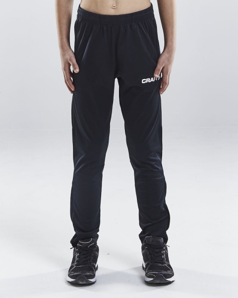 Kinder Trainingshose Craft Progress Pant - Schwarz/Weiß