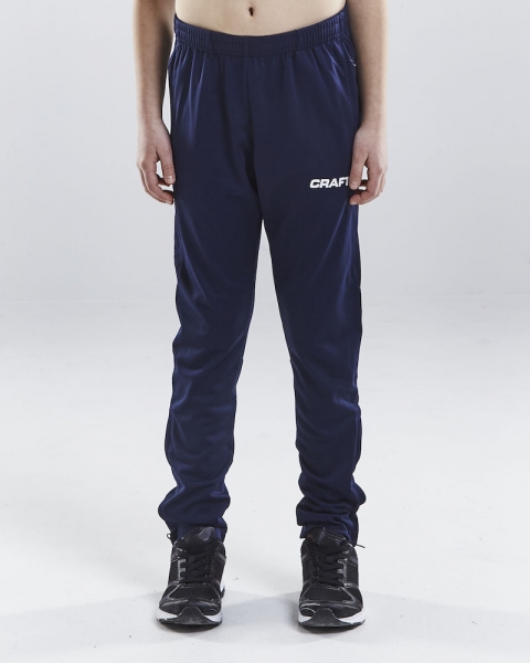 Kinder Trainingshose Craft Progress Pant - Navy/Weiß