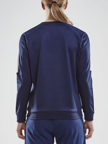 Damen Trainingssweatshirt Craft Progress R-Neck - Navy/Weiß