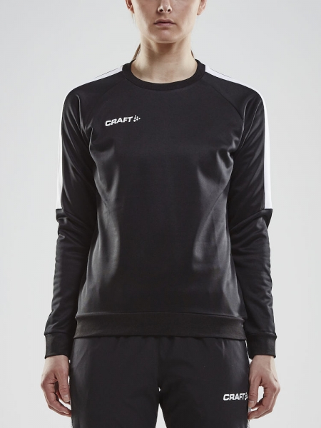 Damen Trainingssweatshirt Craft Progress R-Neck - Navy/Weiß