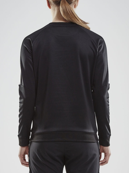 Damen Trainingssweatshirt Craft Progress R-Neck - Schwarz/Weiß