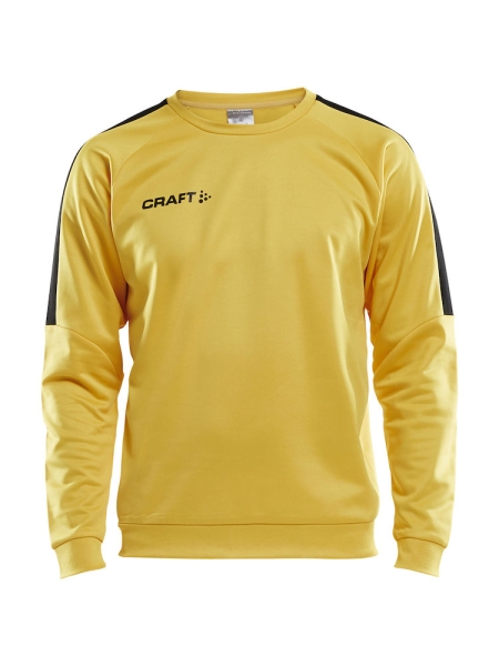 Craft Progress R-Neck Trainingssweatshirt - Gelb/Schwarz