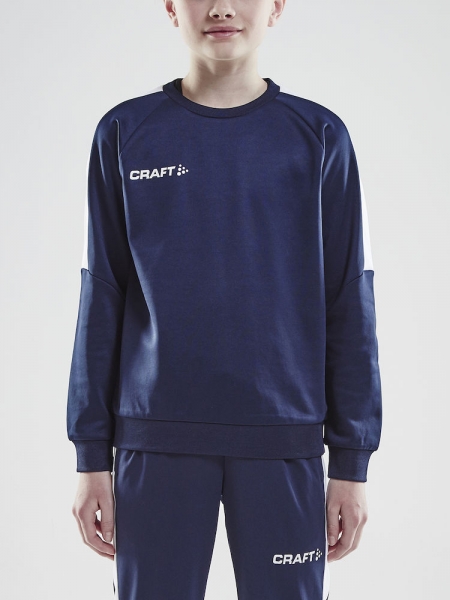 Kinder Trainingssweatshirt Craft Progress R-Neck - Navy/Weiß