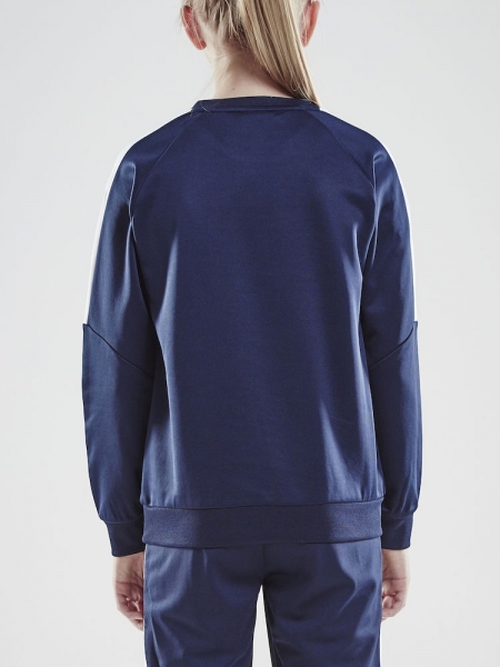Kinder Trainingssweatshirt Craft Progress R-Neck - Navy/Weiß