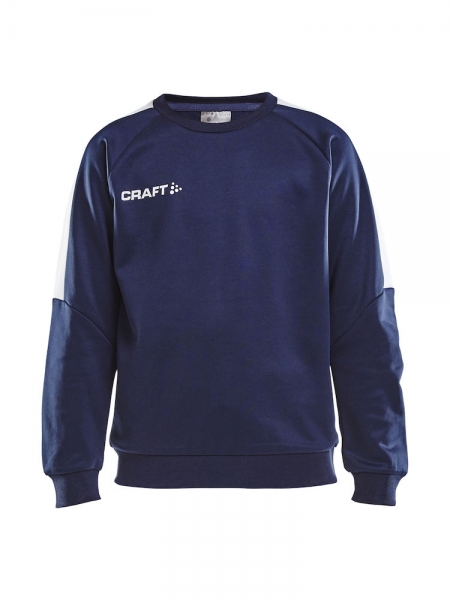 Kinder Trainingssweatshirt Craft Progress R-Neck - Navy/Weiß