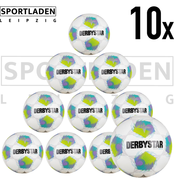 Derbystar Brillant Light v26 350g Größe 4 - Top Kinderfußball 10er Ballpaket
