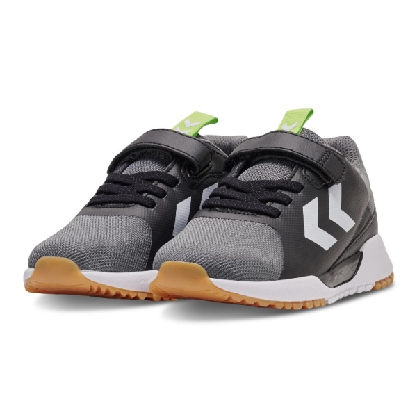 Hummel Omni1 JR - Hallensportschuhe mit Klett - Schwarz
