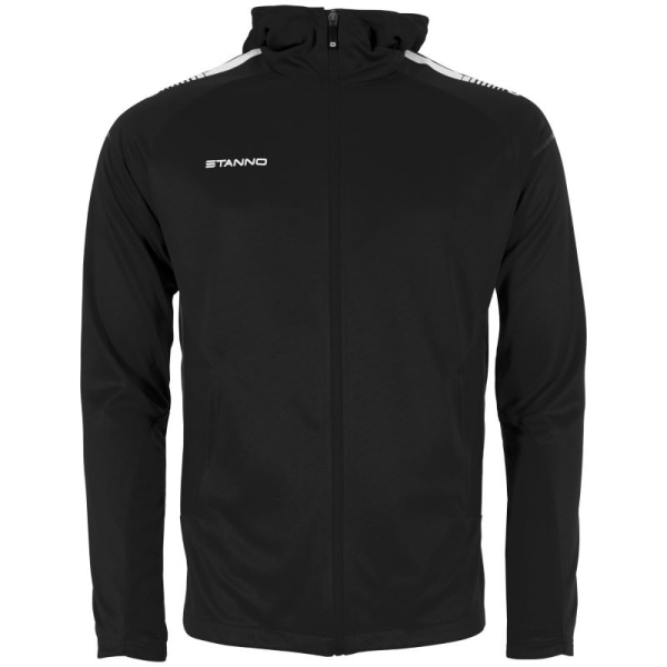 Kinder Kapuzenjacke Stanno First Schwarz