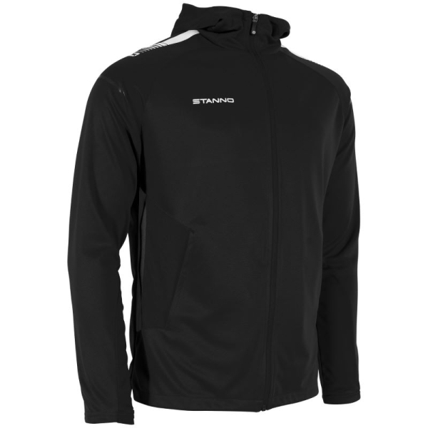 Kinder Kapuzenjacke Stanno First Schwarz