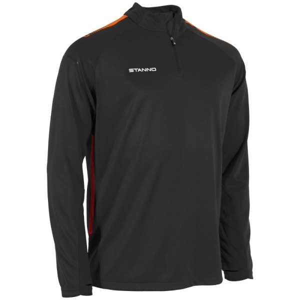 Kinder Trainingssweat Stanno First Zip Top Schwarz/Orange