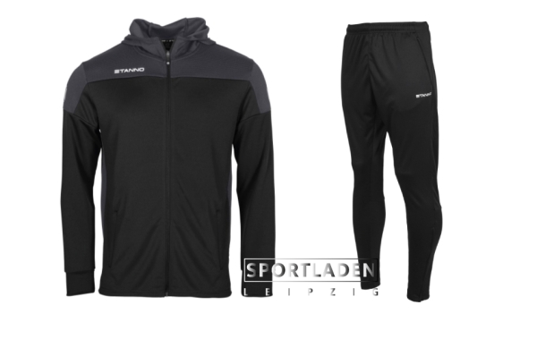 Kinder Trainingsanzug - Stanno Pride Kapuze - Schwarz/Grau